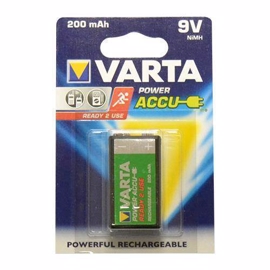 Varta Oppladbart 9v batteri Ready 2 use 200 mAh.